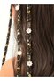 32Pcs Daisy Bohemian Style Hair Rings, Hair Earrings, Gold Color, Pearl Beads, Valentine's Day - 6