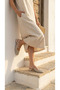 Women's Heeled Lace-Looking Ankle-Strapped Daily Summer Ballerinas with Middle Straps - 5