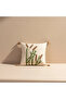 Natural Straw Grass Embroidered Decorative Cushion Cover with Tassels (Without Inner Filling) - 2