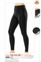Women's Black Sports Leggings High Waist | - 2