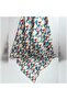 Üçgen Desen Twill Polyester Eşarp Krem - 5