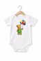 100% Cotton Bear Baloon Snap Fastener Unisex Baby Bodysuit - 2