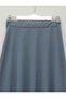 Elastic Waist Flared Imported Crepe Smoked Skirt - 3