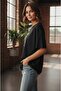 Women's Pisces Printed Black T-Shirt - 2
