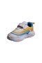 Comfortable Lace-Up Casual Sports Shoes for Children White-Blue Sneaker - 4