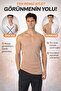 Laser Cut Men's Skin Color Invisible Undershirt – Seamless Edge, Zero Trace, White under Shirt Special Series
