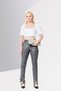 Women Skinny Fit Leather Straight Pants, Dark Grey - 2