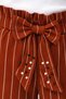 Bellarose 31902-26 Girl's 3 Piece Set |   Burgundy Sleeveless Blouse, Striped Trousers and Bag - 8