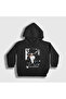 Unisex Kids Black Different Hong Eunchae Le Sserafim Hooded Sweatshirt 602587Tt