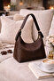 Women's Brown Patterned Shoulder Bag