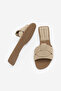 Women's Strappy Casual Slippers Siyso Beige Suede - 8