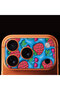 iPhone 17 Pro Max Full Coverage Camera Frame Protector with Patterned Print - Cherry Strawberry