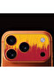 iPhone 17 Pro Full Coverage Camera Frame Protector with Patterned Print - Partial Yellow Red