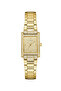 Ladies Yellow Gold Tone Rectangle Analog Watch