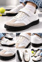 Daily White Unisex Children's Sneaker Lace-Up Lightweight Flexible Non-Slip Sole Stc1251 - 3