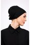 Lycra Seamless Black Underwear Women's Hijab Tie-On Non-Slip Inner Underwear-Black - 5