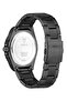 Mens Black/Gunmetal/Grey Round Analog Watch - 3