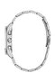 Mens Silver Tone Square Analog Watch - 2