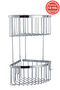 Chrome Deep Shampoo Holder Stainless Brass 2-Piece 19X19 cm Shampoo Holder Bathroom Shelf - 5