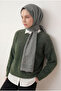 Lorena Silkhome - Liva Shawl 481005-08 |   200X90 cm |   Tok Duruşlu, Non-Slip, Gray, Steel Blue - 2