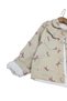 Girl's Holiday Set with Linen Jacket and Trousers, 3-Piece Holiday Set, 0-6 Years Old, Stylish Combination - 3