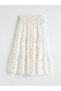 Nevavm Ruffled Floral Patterned Girls' Skirt with a Difference