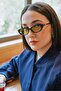 Gc Black Frame Green Glass Sunglasses - 5