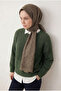 Lorena Silkhome - Liva Shawl 481005-07 |   200X90 cm |   Tok Duruşlu, Non-Slip, Khaki - 2