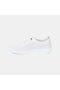 Women's White Rubber Laced Leather Sports Shoes - 3