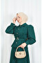Beli Pensli Sleeveless Gathered Detailed Skirted Double Set Emerald Hnt85861 - 6