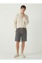 Men's Smoked Linen Muslin Shorts 100% Cotton Organic Fabric with Back Pockets