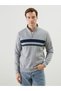 Sparkling Choices by Shining Store Judge Roba Collar Long Sleeve Striped Men's Sweatshirt