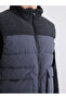 Gray Standard Fit Stand Collar Men's Puffer Vest - 3