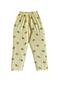 Unisex Children's Pajama Set Summer Milan Fabric Lemon Pattern with Bow Detail Shirt Collar - 8