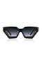 Belen Unisex Vintage Black Ultra Light Uv400 Protected Sunglasses - 3