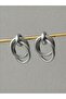 Women's Design Mng Ring Knot Silver Color Silver Earrings - 3