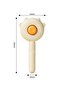 Cat Dog Hair Collection and Combing Brush with Automatic Cleaning Button, Ear-Shaped Brush - 4