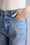 Straight Fit Indigo Women's Jean Pants G3542Ax/Nm85 - 4