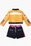 Demon Slayers K-Pop Character Rumi Netflix Series Cosplay Leather Jacket Skirt 2 Piece Costume 9-10 Years Old - 3
