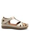 25033540 Women's Genuine Leather Closed-Front Anatomical Sole Daily Sandals - 4