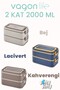 2000 ml 2-Layer Stainless Steel Soup Bowl Bento Lunch Box New Generation Lunch Box -Fflbox01 - 3