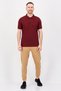 Men Sportswear Fit Short Sleeve Outdoor Polo Shirt, Maroon - 4