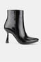 Women's Black Patent Leather Genuine Natural Leather Size 35-41 Thin Heel Pointed Toe Boots & Booties - 6