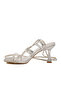 655485 Z Silver Snake Women's Heeled Shoes - 3