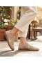 2609902Y-Beige Suede Genuine Suede Leather Premium Sneaker Shoes