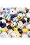 10Pcs Mixed Color Maneki Neko Lucky Cat Ceramic Beads Jewelry Embellishment Bead - 2