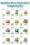 Panlos Micro Block Plant Series 1257 Flower Bouquet 257 Pieces Toy Building Set Ffp-1257 - 3