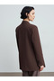 60784 Double-Breasted Blazer Jacket-Brown - 2