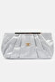 Women's Chain Strap Glittering Wedding Engagement Special Occasion Silver Evening Dress Bag - 4