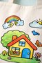 10 Pieces of Home Patterned Bags for Painting – Children's Paintable Cloth Bags |   Educational Activity Bag - 6